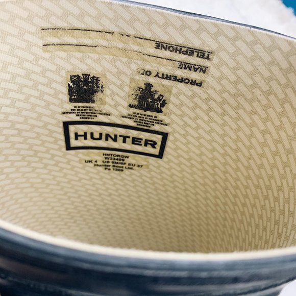 HUNTER | Tall Matte Navy Blue Rain Boots - Picture 6 of 8